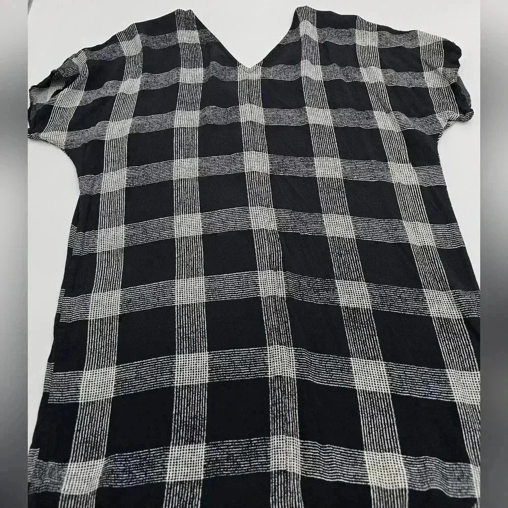 Madewell Women's XS Black and White Plaid Sheath Dress - Picture 7 of 10